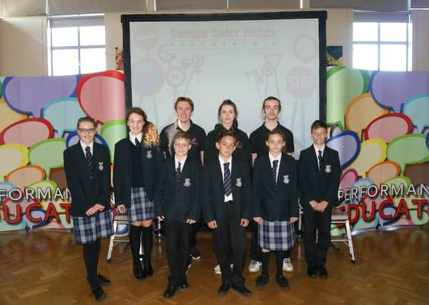 Streetwise production class with a group of Year Seven students who enjoyed the workshop - Maddie Long, Isobel Dove, Jamie Stemp, Cayden Adair, Precious Bryan, Kuba Majer