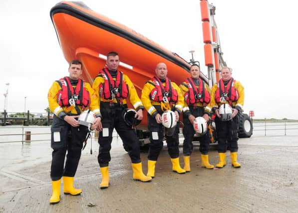 Rye Lifeboat Station open day.
22.06.13.
Pictures by: TONY COOMBES PHOTOGRAPHY
Lifeboat Crew Mark Stevens, Tony Peters, Jason Blaney, Jamie Guinn and Joe Brown ENGSUS00120130623131831