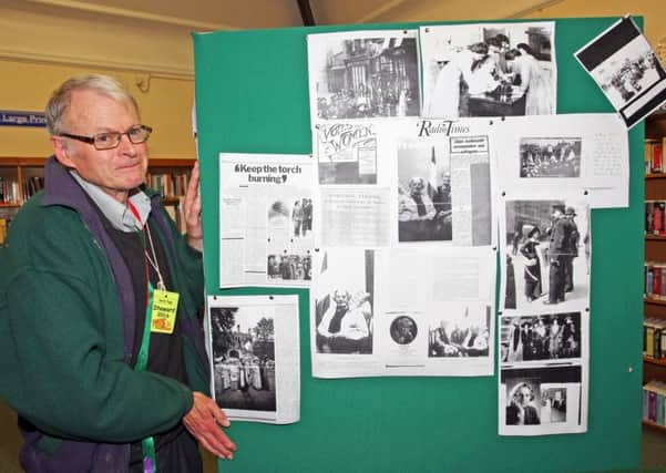 Suffragette exhibition at Littlehampton Library