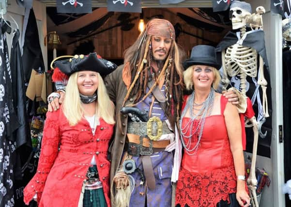 Captain Jack Sparrow opens pirate shop on Hastings pier. Photo by Sid Saunders. SUS-161030-062509001