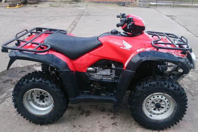 One of the quad bikes SUS-160411-162606001