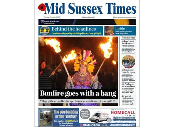 In today's Mid Sussex Times