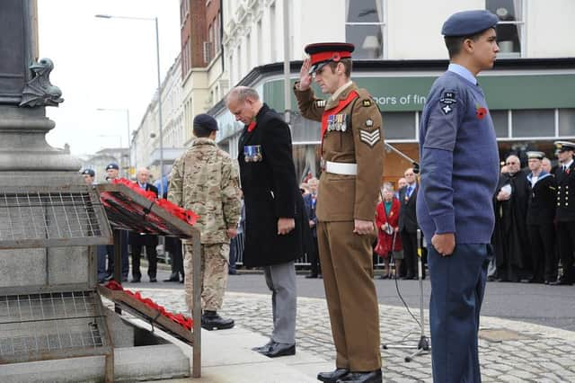 Eastbourne Remembrance service 2015.