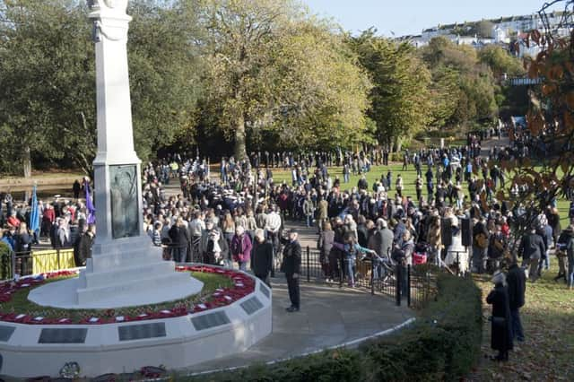 Hastings Remembrance Day 2016. Photo by Frank Copper. SUS-161114-074542001