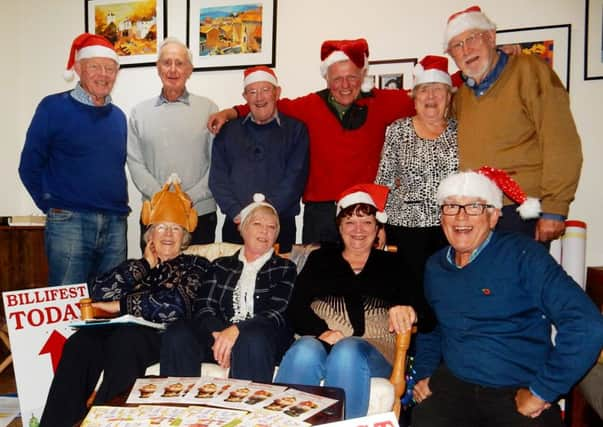 The BilliFest 2016 organising committee make the High Street announcement, back, from left, Owen Davies, Barry Barnes, Ken Johnson, Tony Priestley, June Perks and Patrick Perks, front from left, Helen Abbott, Sandy Duck, Linda Nicholl and Martin Spurrier