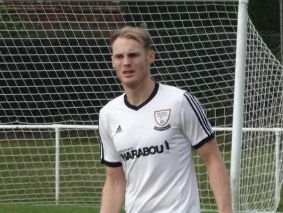 Drew Greenall gave Bexhill United a first half lead. Picture courtesy Mark Killy