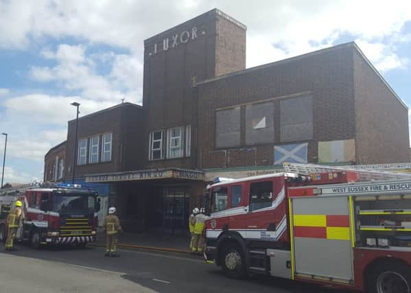 The Luxor Cinema after it was almost destroyed by fire in August. Picture: Neil Godfrey