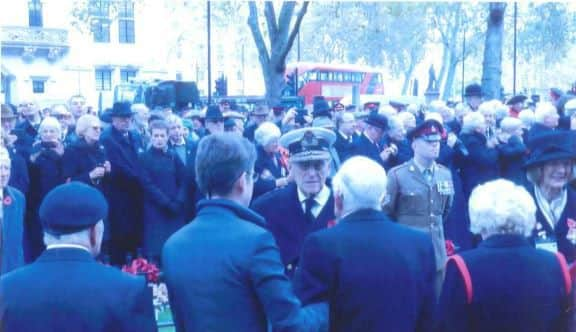 The veterans meeting Prince Charles