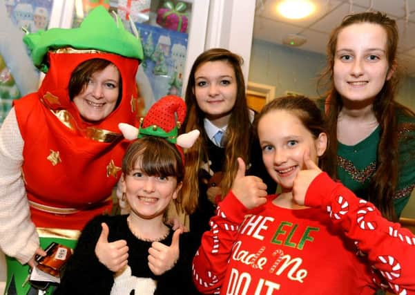 The Ollerenshaw and Stoddart family at last year's switch on. Picture: Steve Robards SUS-151128-133951001