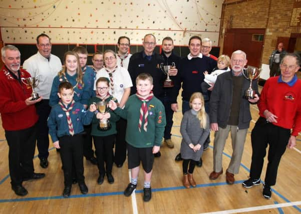 Littlehampton Bonfire Society presents prizes to top collectors. Picture: Derek Martin