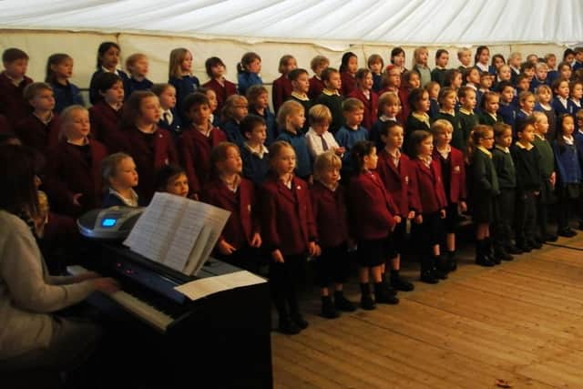 The children enjoyed singing catchy songs to their parents