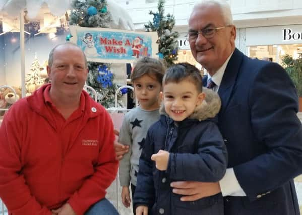 Christmas display at Eastbourne Arndale Centre in aid of Children with Cancer Fund SUS-160112-102459001