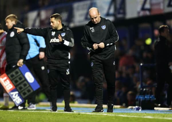 Pompey boss Paul Cook    Picture: Joe Pepler