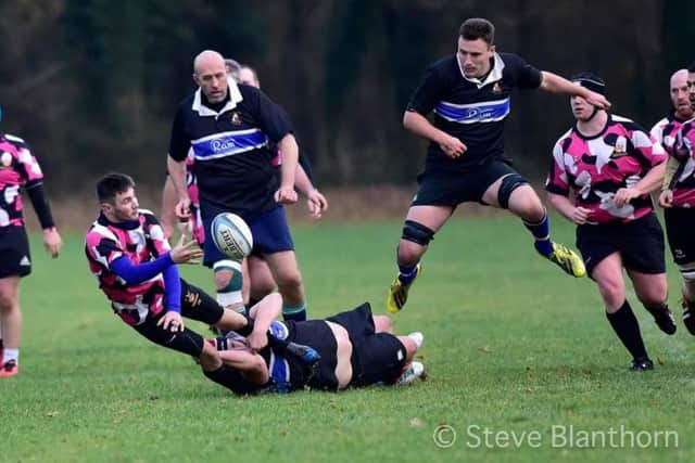 Action from St Francis 5, Burgess Hill 2s 27. Picture by Steve Blanthorn