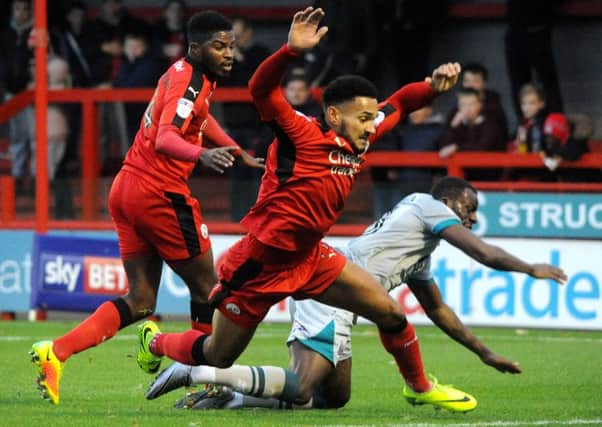 football. Crawley Town FC v Grimsby..  Pic Steve Robards  SR1634678 SUS-161127-161202001