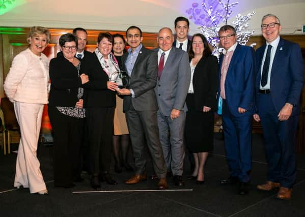 Gatwick staff accepting the award. Picture: Pete Jones