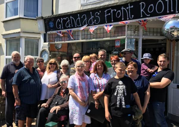 Some of the 'Granddaders' outside Grandad's Front Room