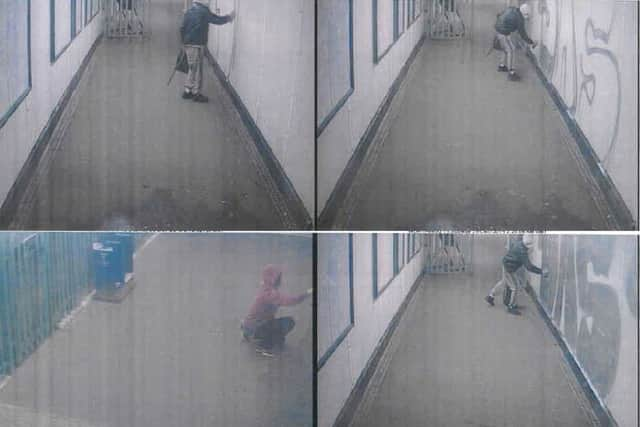 CCTV footage of the two men