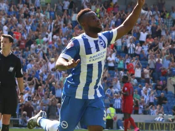 Albion winger Kazenga LuaLua. Picture by Angela Brinkhurst