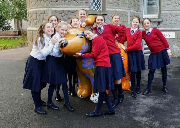 Snowdog visits The Towers School in Upper Beeding SUS-161214-123746001