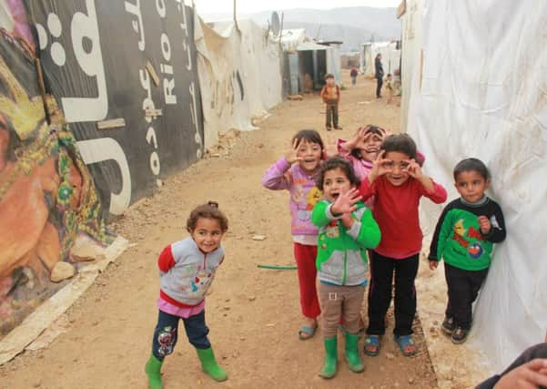 The camp where Children on the Edge works in Lebanon. Picture by Liz Fawkes SUS-151020-081357001