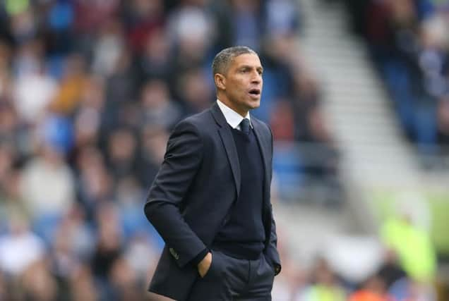 Brighton boss Chris Hughton. Picture: Paul Hazlewood