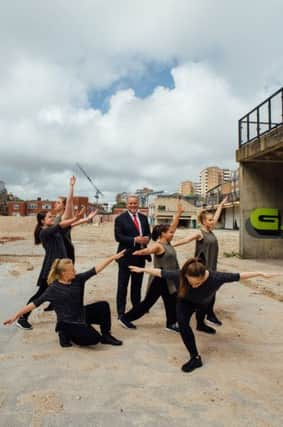 Sir Rod Alridge and dancers from South East Dance (Photograph: Richard Manders) SUS-161216-152515001