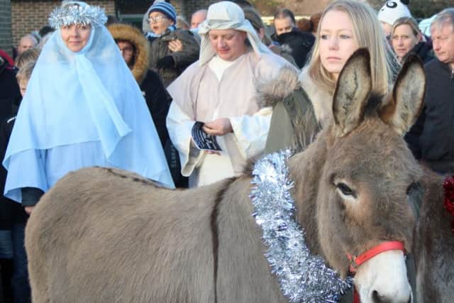 Not one but two donkeys will be joining the procession this year