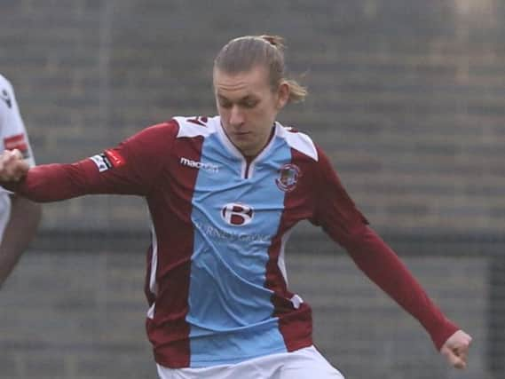 Harry Stannard opened the scoring with a stunning strike from the corner of the penalty area. Picture courtesy Scott White