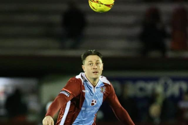 Frannie Collin doubled United's lead with a superb free kick. Picture courtesy Scott White