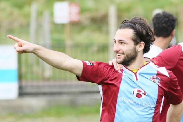 Former Hastings United striker Billy Medlock has signed for Burgess Hill. Picture by Joe Knight