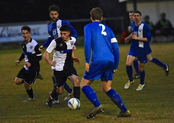 Dan Huet got the only goal in East Preston's victory on Saturday. Picture: Stephen Goodger