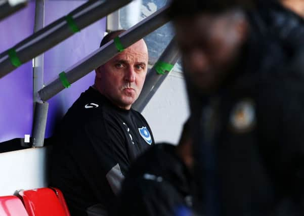 Pompey boss Paul Cook. Picture: Joe Pepler