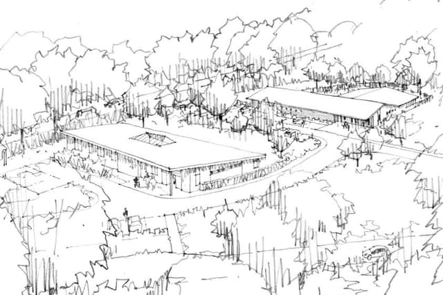 Plans for care village at Rapkyns estate off Gulldford Road near Broadbridge Heath (photo from HDC's planning portal).