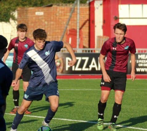 Luke Brodie in action for Worthing College