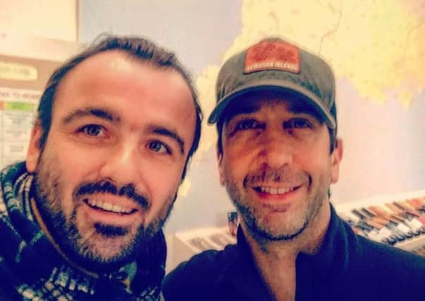 Iain Heggie's selfie with David Schwimmer