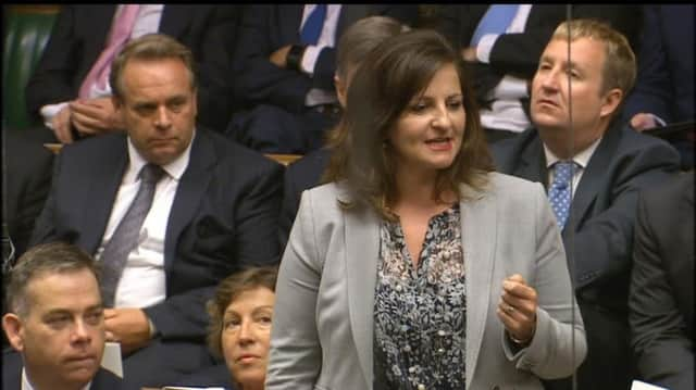 Caroline Ansell speaking in Parliament SUS-170116-170048001