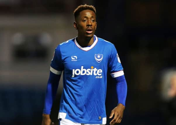 Pompey forward Jamal Lowe Picture: Joe Pepler