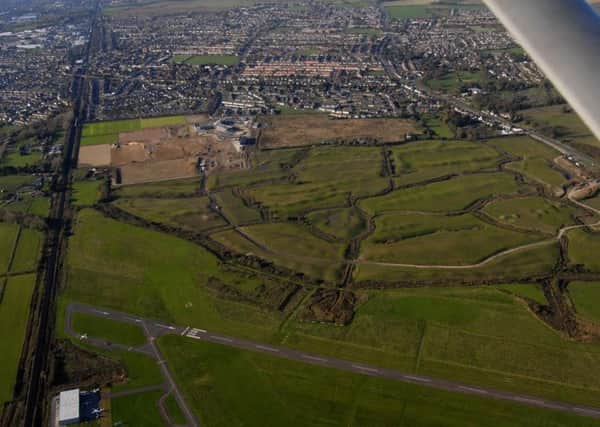 An aerial shot showing New Monks Farm. Supplied by Geoff Patmore