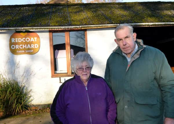 Cherie Cramp and Roger Castle at Redcoat Orchard Farm Shop, Catsfield. SUS-170119-110815001