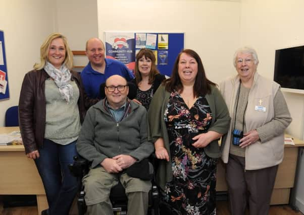 Volunteers at the new Community Hub at the Labyrinth in Mark Lane, Eastbourne (Photo by Jon Rigby) SUS-170130-101954008