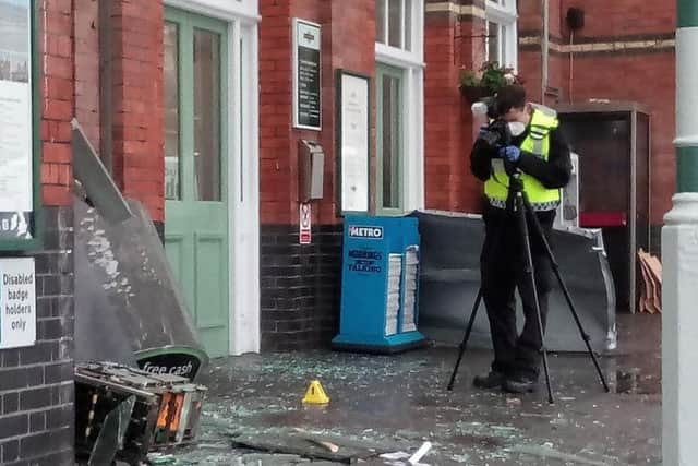 ATM explosion at Bexhill station. SUS-170131-102144001