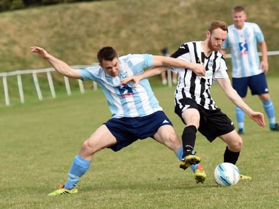 Paul Elliott saw a free-kick strike the crossbar on Saturday. Picture: Liz Pearce LP1600817