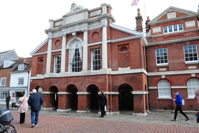 The Council House in North Street. Some rough sleepers using the portico became abusive, the council has said