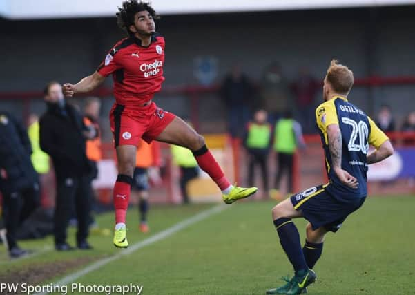 Crawley Town's Josh Lelan. Picture by PW Sporting Photography SUS-170502-200839001