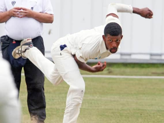 Abi Sakande in action for Billingshurst