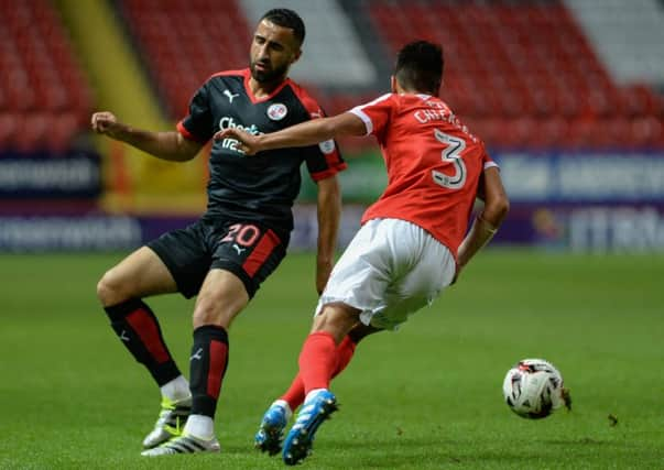 Aryan Tajbakhsh in action against Charlton. Picture by Phil Westlake SUS-160510-145812001