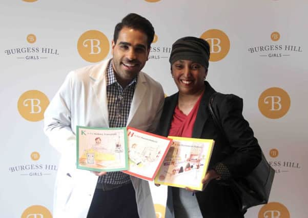 Anita with Dr Ranj. Picture: Burgess Hill Girls Junior School SUS-170313-132340001