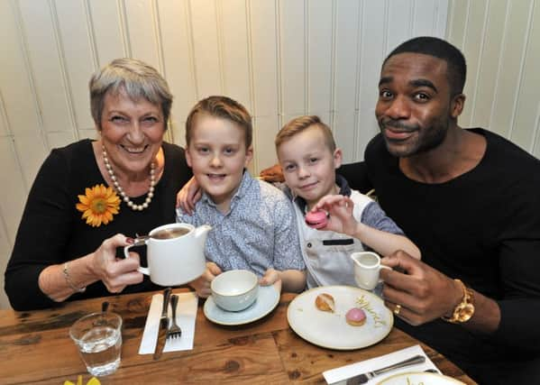 Angela Baker, Andrew Berthoud, Ollie Harrison and Strictly Come Dancing winner Ore Oduba, SUS-170103-135851001