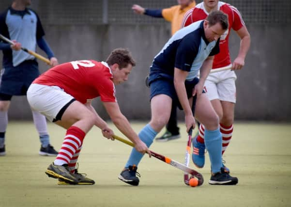 Dan Burnett in the thick of the action. Pictures by Justin Lycett